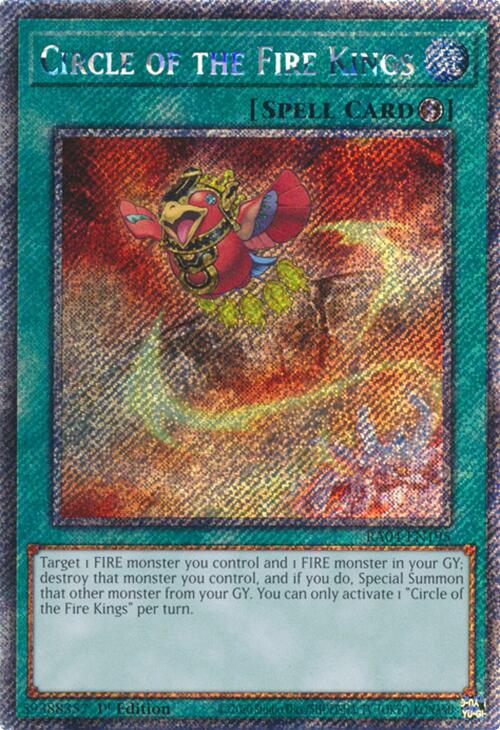 Circle of the Fire Kings [RA04-EN195] Platinum Secret Rare | Jomio and Rueliete's Cards and Comics