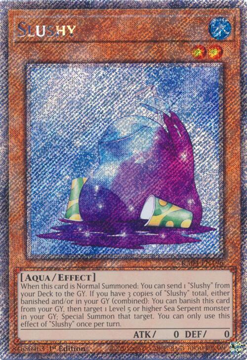 Slushy [RA04-EN196] Platinum Secret Rare | Jomio and Rueliete's Cards and Comics