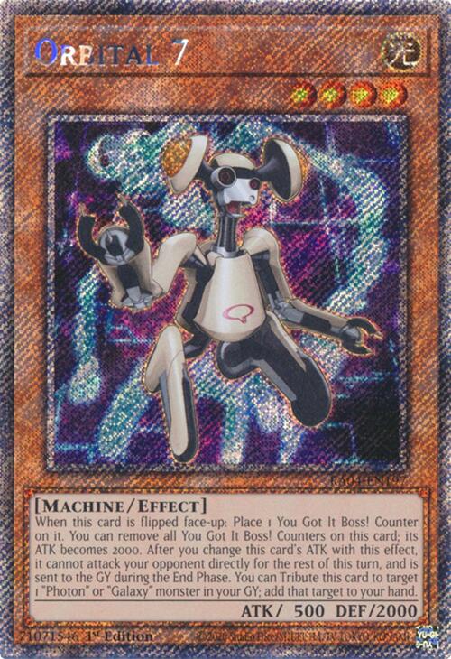 Orbital 7 [RA04-EN197] Platinum Secret Rare | Jomio and Rueliete's Cards and Comics
