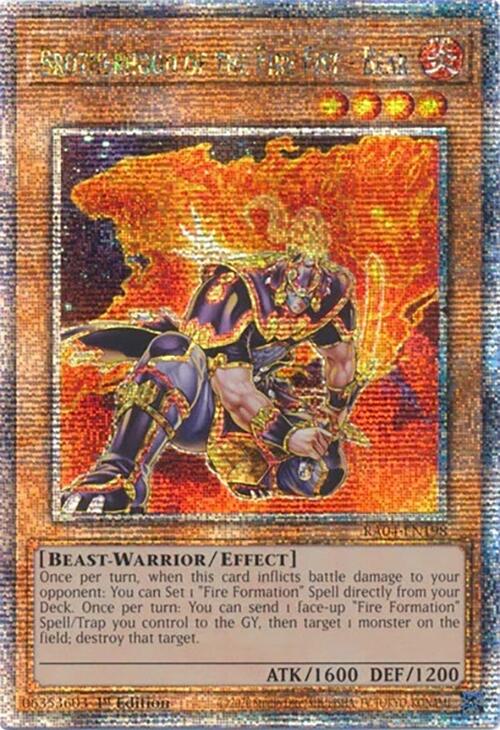 Brotherhood of the Fire Fist - Bear [RA04-EN198] Quarter Century Secret Rare | Jomio and Rueliete's Cards and Comics