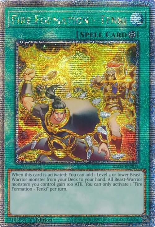 Fire Formation - Tenki [RA04-EN201] Quarter Century Secret Rare | Jomio and Rueliete's Cards and Comics