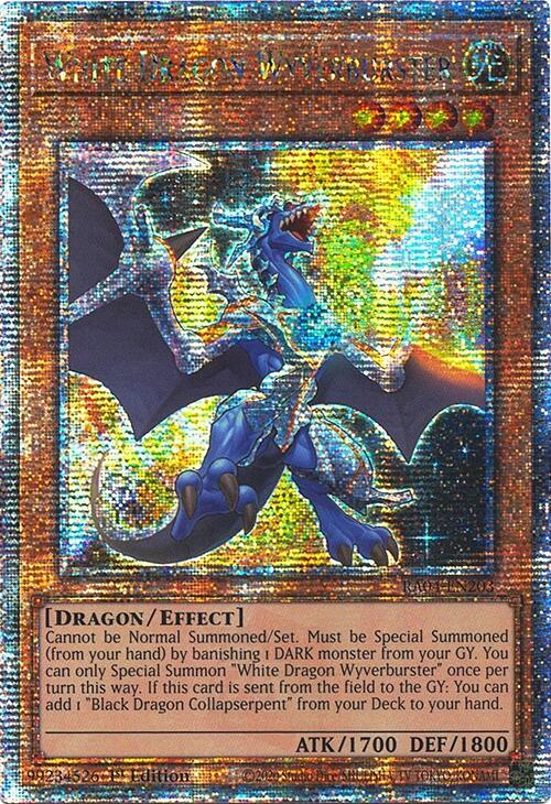 White Dragon Wyverburster [RA04-EN203] Quarter Century Secret Rare | Jomio and Rueliete's Cards and Comics
