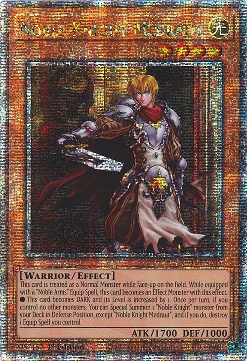 Noble Knight Medraut [RA04-EN205] Quarter Century Secret Rare | Jomio and Rueliete's Cards and Comics
