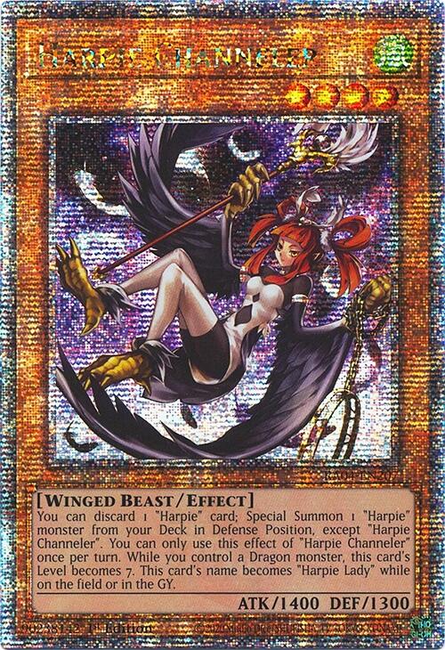 Harpie Channeler [RA04-EN207] Quarter Century Secret Rare | Jomio and Rueliete's Cards and Comics