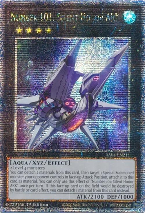 Number 101: Silent Honor ARK [RA04-EN211] Quarter Century Secret Rare | Jomio and Rueliete's Cards and Comics