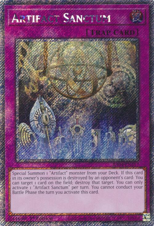 Artifact Sanctum [RA04-EN217] Platinum Secret Rare | Jomio and Rueliete's Cards and Comics