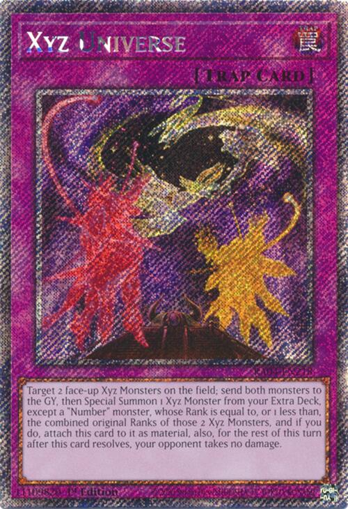 Xyz Universe [RA04-EN218] Platinum Secret Rare | Jomio and Rueliete's Cards and Comics