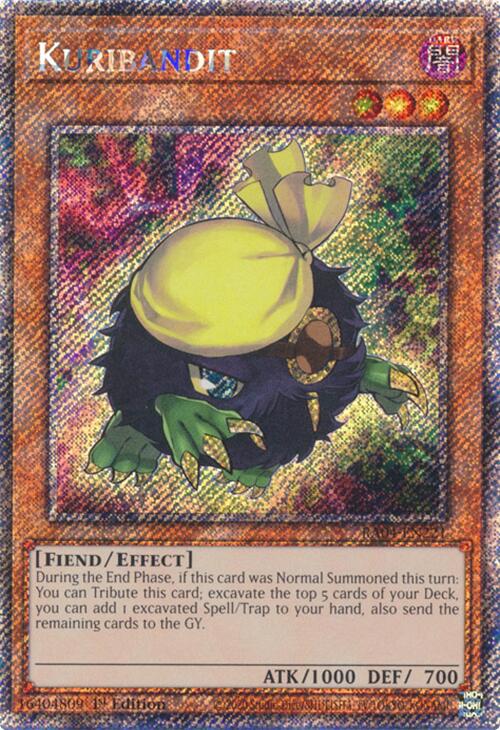 Kuribandit [RA04-EN221] Platinum Secret Rare | Jomio and Rueliete's Cards and Comics