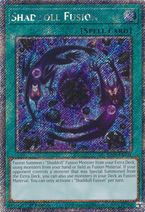 Shaddoll Fusion [RA04-EN231] Platinum Secret Rare | Jomio and Rueliete's Cards and Comics