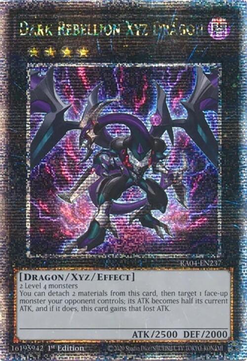 Dark Rebellion Xyz Dragon [RA04-EN237] Quarter Century Secret Rare | Jomio and Rueliete's Cards and Comics