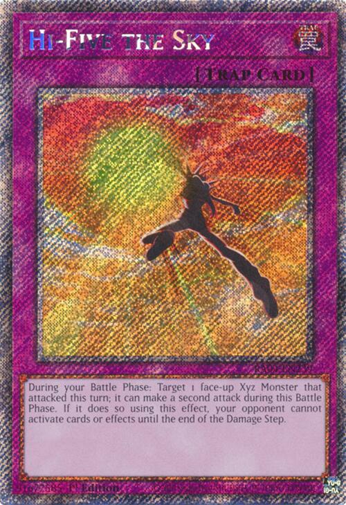 Hi-Five the Sky [RA04-EN239] Platinum Secret Rare | Jomio and Rueliete's Cards and Comics