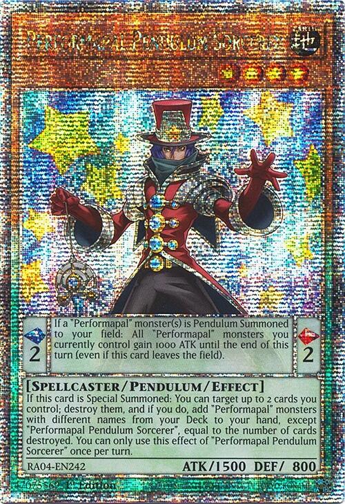 Performapal Pendulum Sorcerer [RA04-EN242] Quarter Century Secret Rare | Jomio and Rueliete's Cards and Comics
