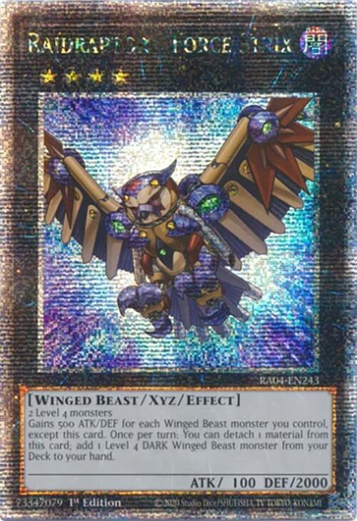 Raidraptor - Force Strix [RA04-EN243] Quarter Century Secret Rare | Jomio and Rueliete's Cards and Comics