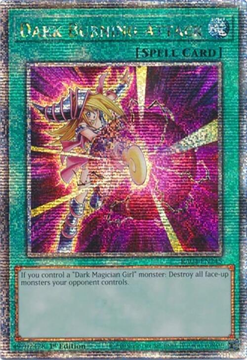 Dark Burning Attack [RA04-EN245] Quarter Century Secret Rare | Jomio and Rueliete's Cards and Comics