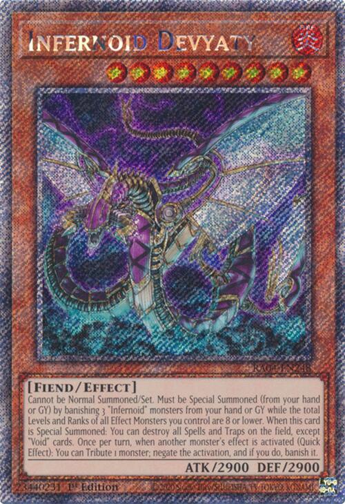 Infernoid Devyaty [RA04-EN248] Platinum Secret Rare | Jomio and Rueliete's Cards and Comics