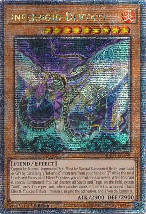 Infernoid Devyaty [RA04-EN248] Quarter Century Secret Rare | Jomio and Rueliete's Cards and Comics