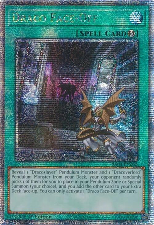 Draco Face-Off [RA04-EN262] Quarter Century Secret Rare | Jomio and Rueliete's Cards and Comics