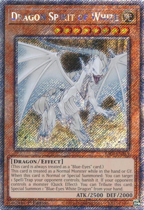 Dragon Spirit of White [RA04-EN265] Platinum Secret Rare | Jomio and Rueliete's Cards and Comics