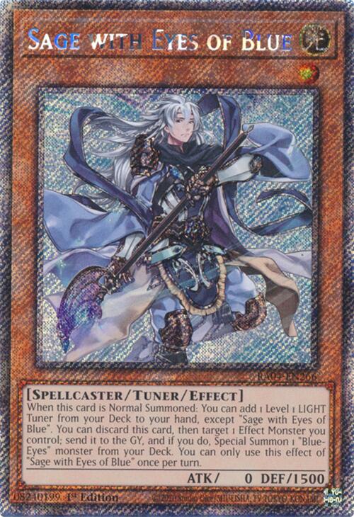 Sage with Eyes of Blue [RA04-EN266] Platinum Secret Rare | Jomio and Rueliete's Cards and Comics