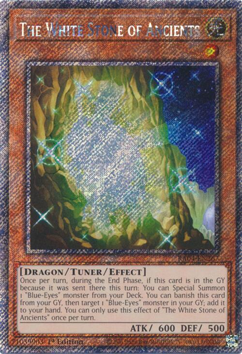 The White Stone of Ancients [RA04-EN267] Platinum Secret Rare | Jomio and Rueliete's Cards and Comics