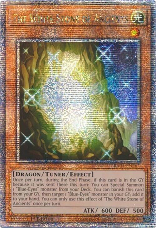The White Stone of Ancients [RA04-EN267] Quarter Century Secret Rare | Jomio and Rueliete's Cards and Comics