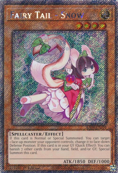 Fairy Tail - Snow [RA04-EN269] Platinum Secret Rare | Jomio and Rueliete's Cards and Comics