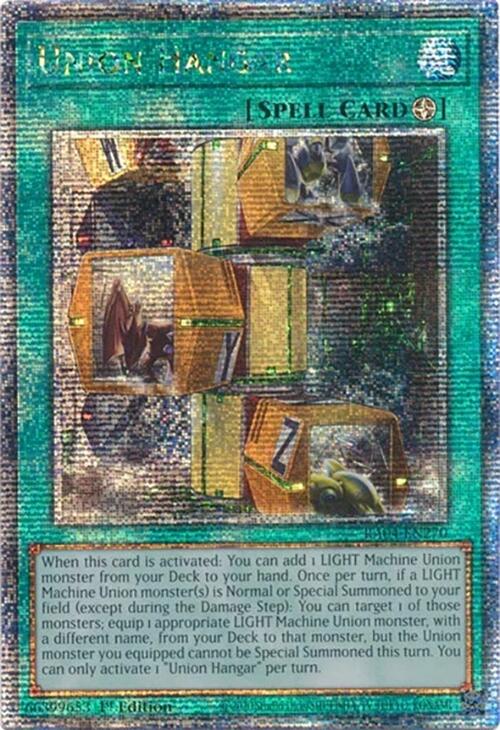 Union Hangar [RA04-EN270] Quarter Century Secret Rare | Jomio and Rueliete's Cards and Comics