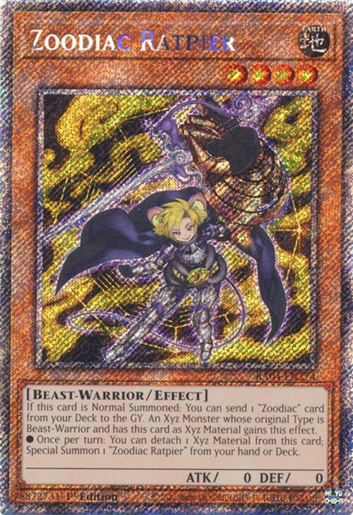 Zoodiac Ratpier [RA04-EN274] Platinum Secret Rare | Jomio and Rueliete's Cards and Comics