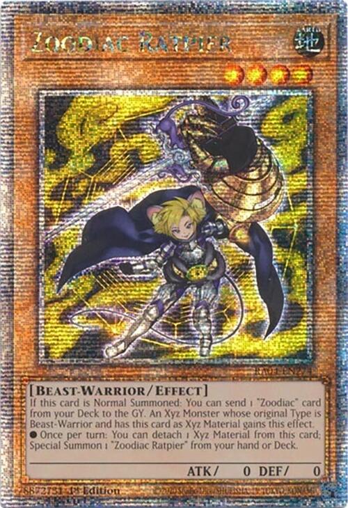 Zoodiac Ratpier [RA04-EN274] Quarter Century Secret Rare | Jomio and Rueliete's Cards and Comics