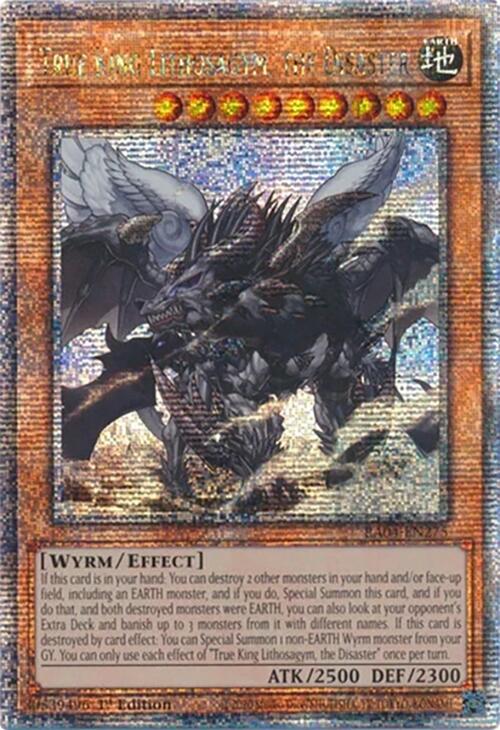 True King Lithosagym, the Disaster [RA04-EN275] Quarter Century Secret Rare | Jomio and Rueliete's Cards and Comics