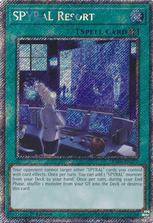 SPYRAL Resort [RA04-EN277] Platinum Secret Rare | Jomio and Rueliete's Cards and Comics