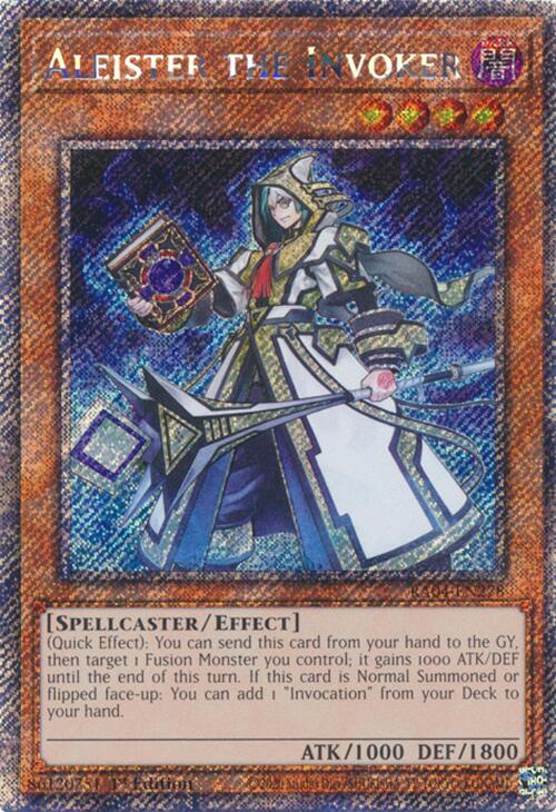 Aleister the Invoker [RA04-EN278] Platinum Secret Rare | Jomio and Rueliete's Cards and Comics