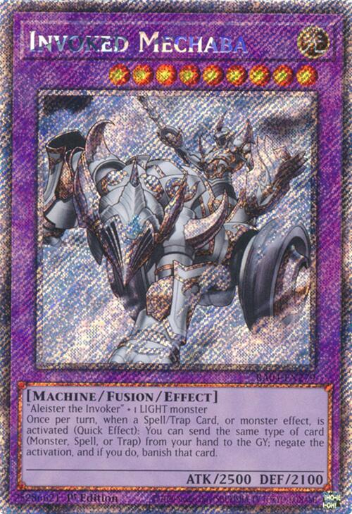 Invoked Mechaba [RA04-EN279] Platinum Secret Rare | Jomio and Rueliete's Cards and Comics