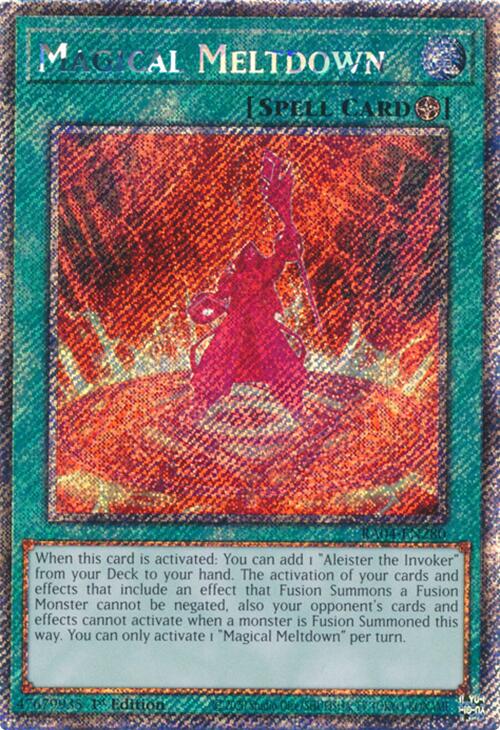 Magical Meltdown [RA04-EN280] Platinum Secret Rare | Jomio and Rueliete's Cards and Comics