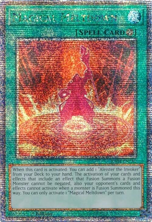Magical Meltdown [RA04-EN280] Quarter Century Secret Rare | Jomio and Rueliete's Cards and Comics
