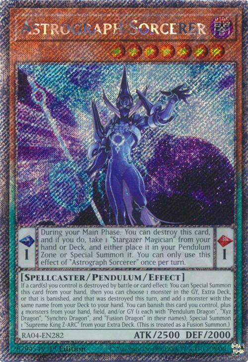 Astrograph Sorcerer [RA04-EN282] Platinum Secret Rare | Jomio and Rueliete's Cards and Comics