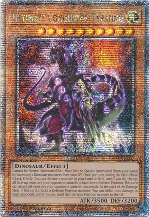 Ultimate Conductor Tyranno [RA04-EN287] Quarter Century Secret Rare | Jomio and Rueliete's Cards and Comics