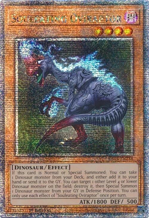 Souleating Oviraptor [RA04-EN288] Quarter Century Secret Rare | Jomio and Rueliete's Cards and Comics