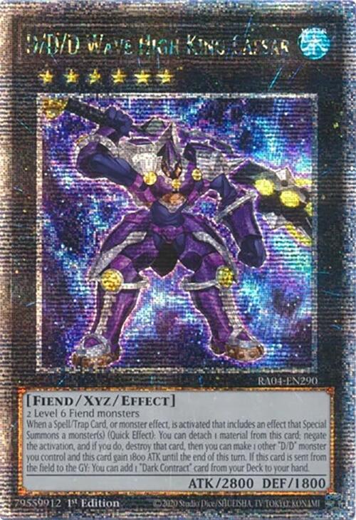 D/D/D Wave High King Caesar [RA04-EN290] Quarter Century Secret Rare | Jomio and Rueliete's Cards and Comics