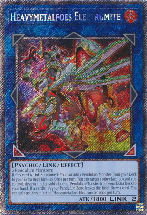 Heavymetalfoes Electrumite [RA04-EN292] Platinum Secret Rare | Jomio and Rueliete's Cards and Comics
