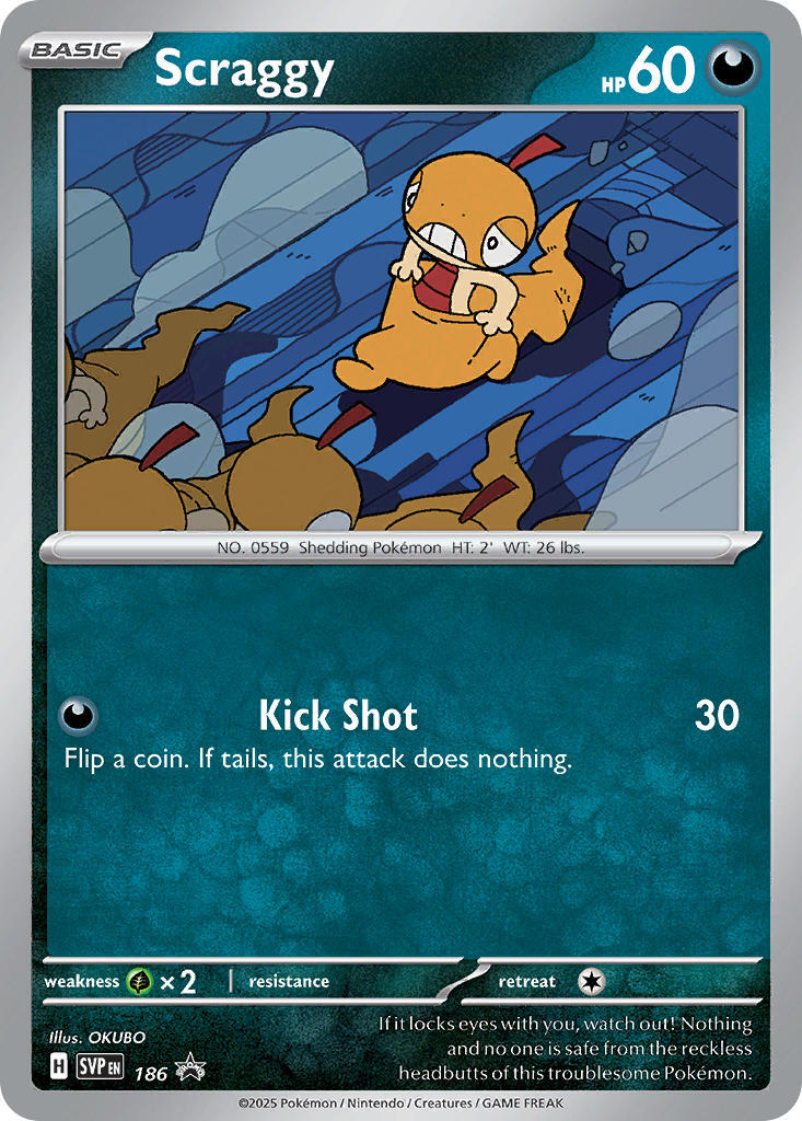 Scraggy (186) [Scarlet & Violet: Black Star Promos] | Jomio and Rueliete's Cards and Comics