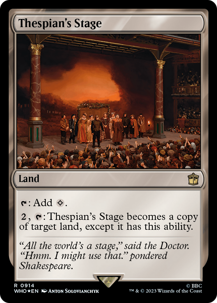 Thespian's Stage (Surge Foil) [Doctor Who] | Jomio and Rueliete's Cards and Comics