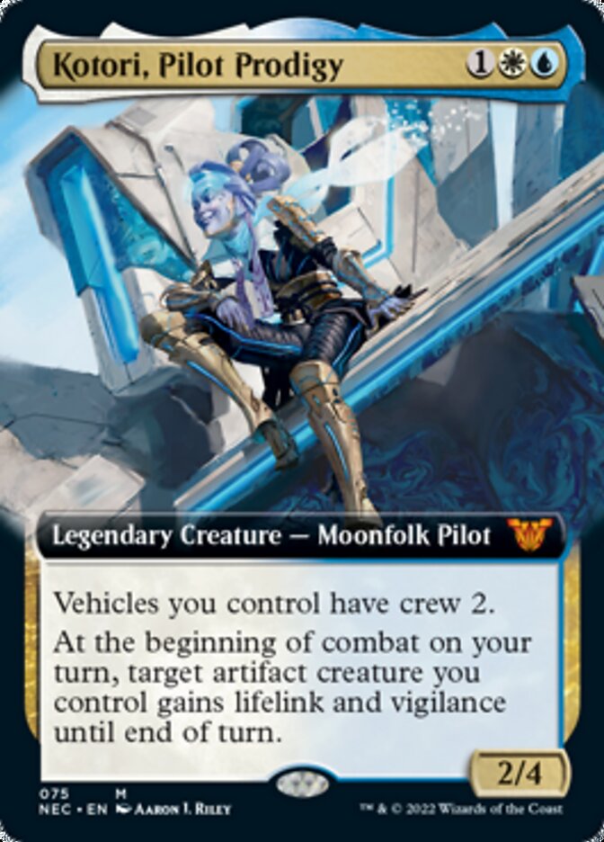 Kotori, Pilot Prodigy (Extended Art) [Kamigawa: Neon Dynasty Commander] | Jomio and Rueliete's Cards and Comics