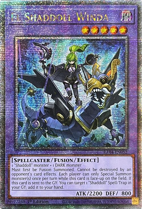 El Shaddoll Winda [RA04-EN052] Quarter Century Secret Rare | Jomio and Rueliete's Cards and Comics