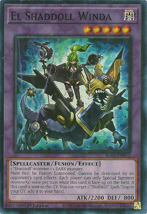 El Shaddoll Winda [RA04-EN052] Super Rare | Jomio and Rueliete's Cards and Comics