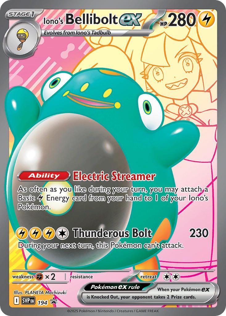 Iono's Bellibolt ex (194) [Scarlet & Violet: Black Star Promos] | Jomio and Rueliete's Cards and Comics