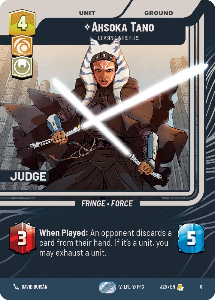 Ahsoka Tano - Chasing Whispers (8) (8) [Judge Promos] | Jomio and Rueliete's Cards and Comics