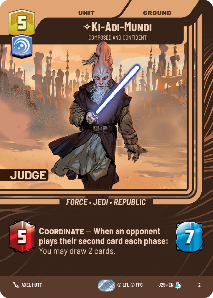 Ki-Adi-Mundi - Composed and Confident (2) (2) [Judge Promos] | Jomio and Rueliete's Cards and Comics