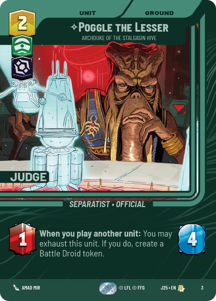 Poggle the Lesser - Archduke of the Stalgasin Hive (3) (3) [Judge Promos] | Jomio and Rueliete's Cards and Comics