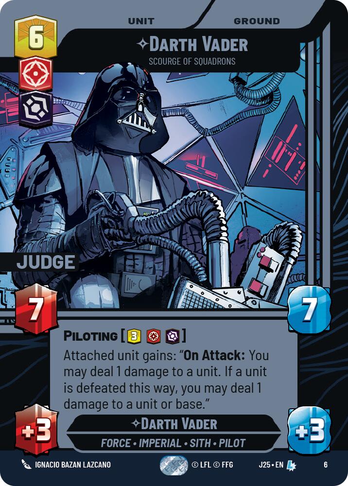Darth Vader - Scourge of Squadrons (6) (6) [Judge Promos] | Jomio and Rueliete's Cards and Comics